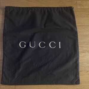 Gucci Logo Brown Dust Bag for Purse, Shoe, Accessory Storage
